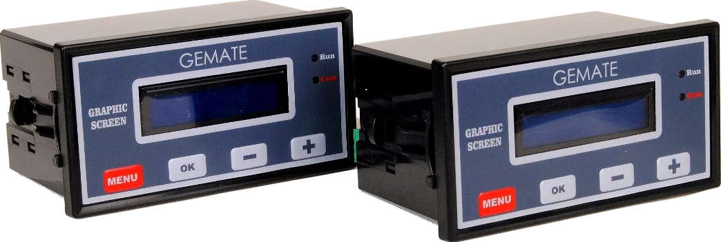 GEMATE zaman ve ısı kontrol cihazı ön panel